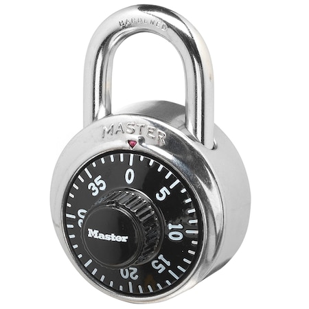 Master Lock Master Lock 2-9/10 in. H X 1-7/8 in. W Steel Combination Dial Combination Padlock 1500D